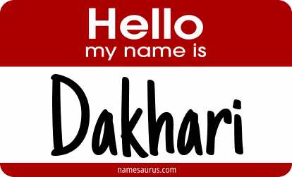 Hello my name is Dakhari png download
