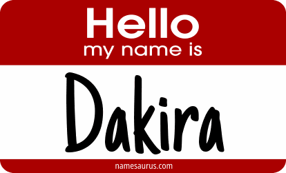 Hello my name is Dakira png download