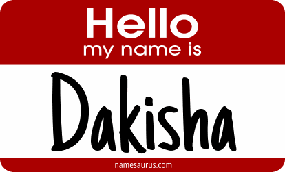 Hello my name is Dakisha png download