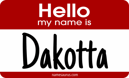 Hello my name is Dakotta png download