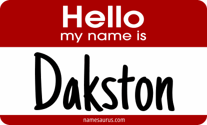 Hello my name is Dakston png download