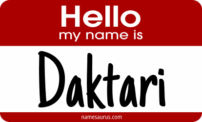 Hello my name is Daktari png download