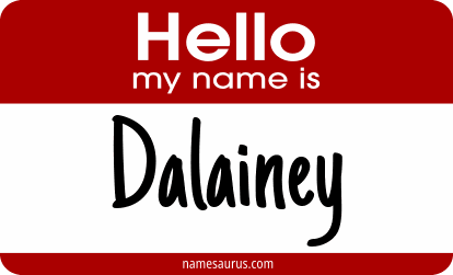 Hello my name is Dalainey png download