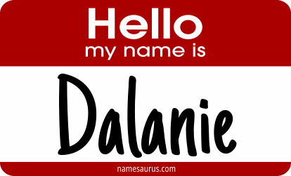 Hello my name is Dalanie png download