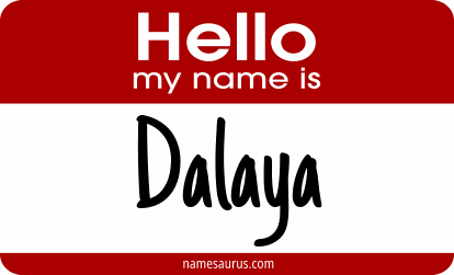 Hello my name is Dalaya png download