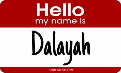 Hello my name is Dalayah png download