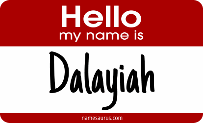 Hello my name is Dalayiah png download