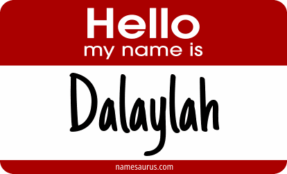 Hello my name is Dalaylah png download