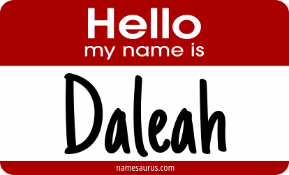 Hello my name is Daleah png download