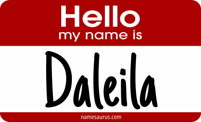 Hello my name is Daleila png download