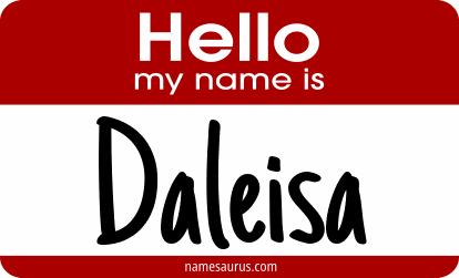 Hello my name is Daleisa png download