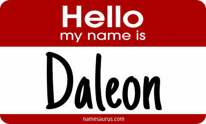 Hello my name is Daleon png download