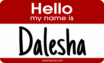 Hello my name is Dalesha png download