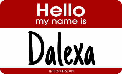 Hello my name is Dalexa png download