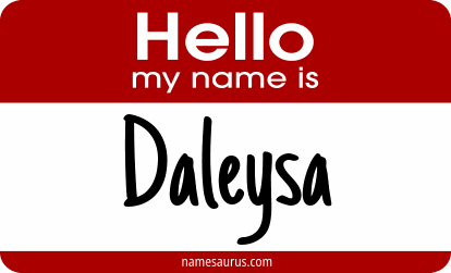 Hello my name is Daleysa png download