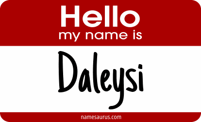 Hello my name is Daleysi png download