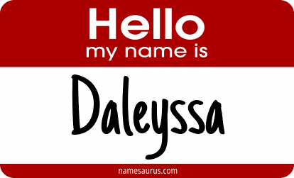 Hello my name is Daleyssa png download