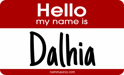 Hello my name is Dalhia png download