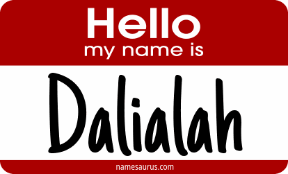 Hello my name is Dalialah png download