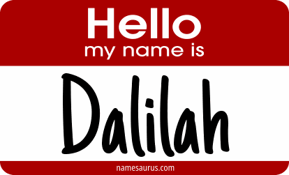Hello my name is Dalilah png download