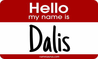 Hello my name is Dalis png download