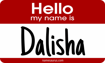Hello my name is Dalisha png download