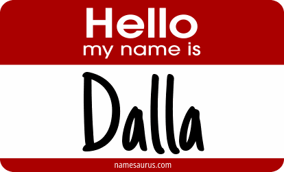 Hello my name is Dalla png download