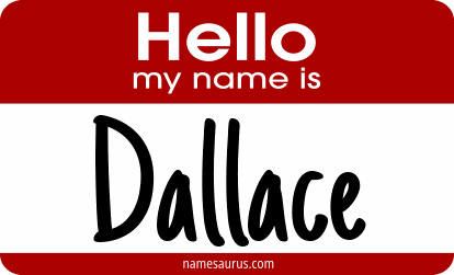 Hello my name is Dallace png download