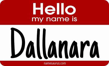 Hello my name is Dallanara png download