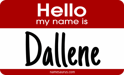Hello my name is Dallene png download