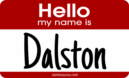 Hello my name is Dalston png download