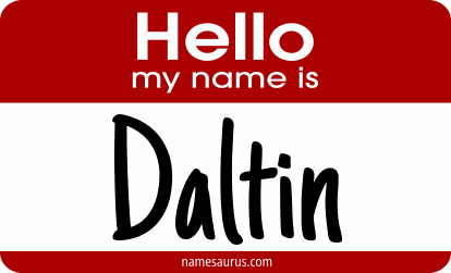 Hello my name is Daltin png download