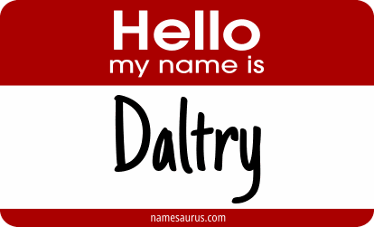 Hello my name is Daltry png download