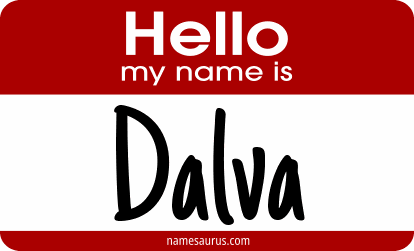 Hello my name is Dalva png download
