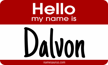 Hello my name is Dalvon png download