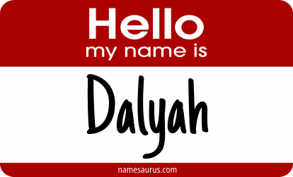 Hello my name is Dalyah png download
