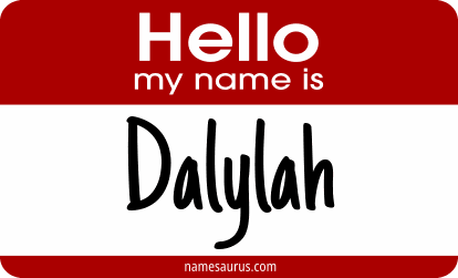 Hello my name is Dalylah png download