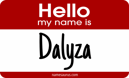 Hello my name is Dalyza png download