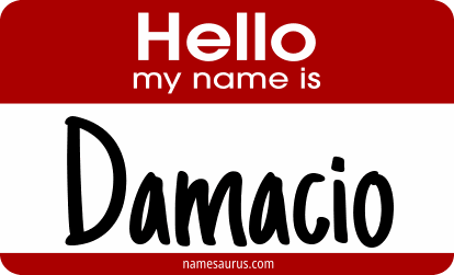 Hello my name is Damacio png download
