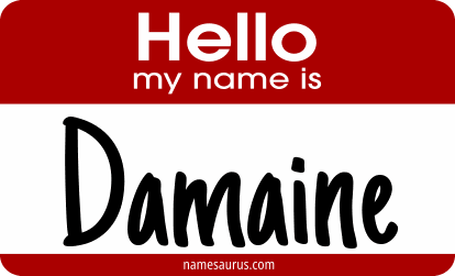 Hello my name is Damaine png download