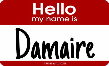 Hello my name is Damaire png download