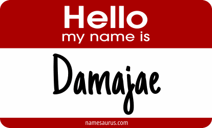 Hello my name is Damajae png download