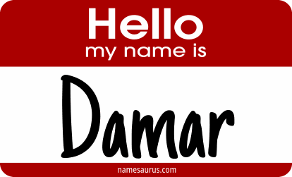 Hello my name is Damar png download