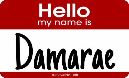 Hello my name is Damarae png download