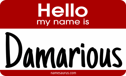Hello my name is Damarious png download