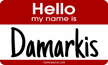 Hello my name is Damarkis png download