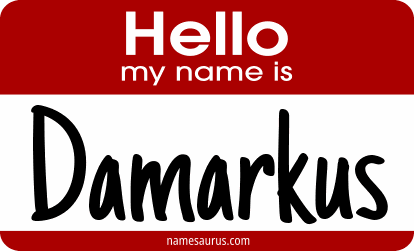 Hello my name is Damarkus png download
