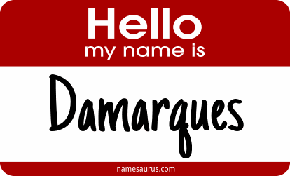 Hello my name is Damarques png download