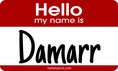 Hello my name is Damarr png download