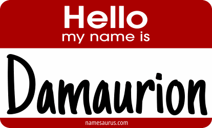 Hello my name is Damaurion png download